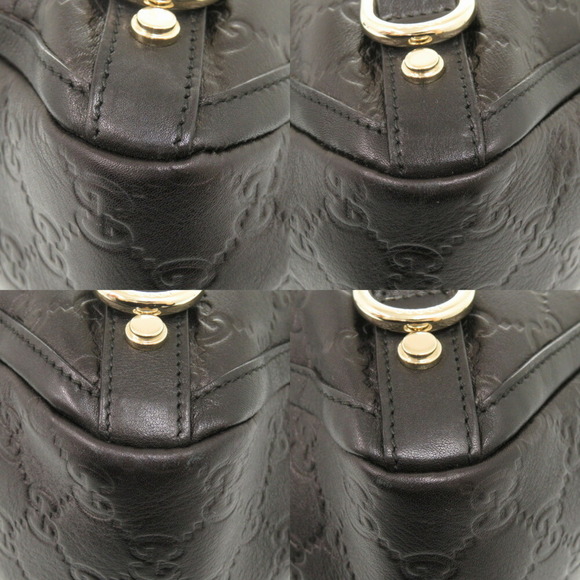 GUCCI Black Leather Tote Bag - Picture 6 of 10